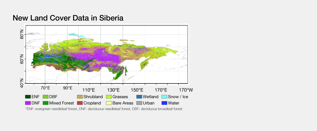 New Land Cover Data in Siberia